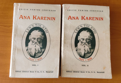 Lew N. Tolstoi - Anna Karenina (Ana Karenin) - 2 volume Ed. Socec foto