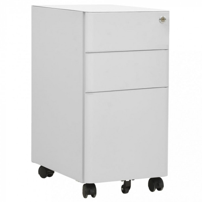 vidaXL Dulap dosare mobil, gri deschis, 30x45x59 cm, oțel 335983
