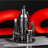 Set cocktail shaker, 9 piese, negru, Klausberg