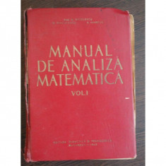 MANUAL DE ANALIZA MATEMATICA VOL.I - M. NICOLESCU