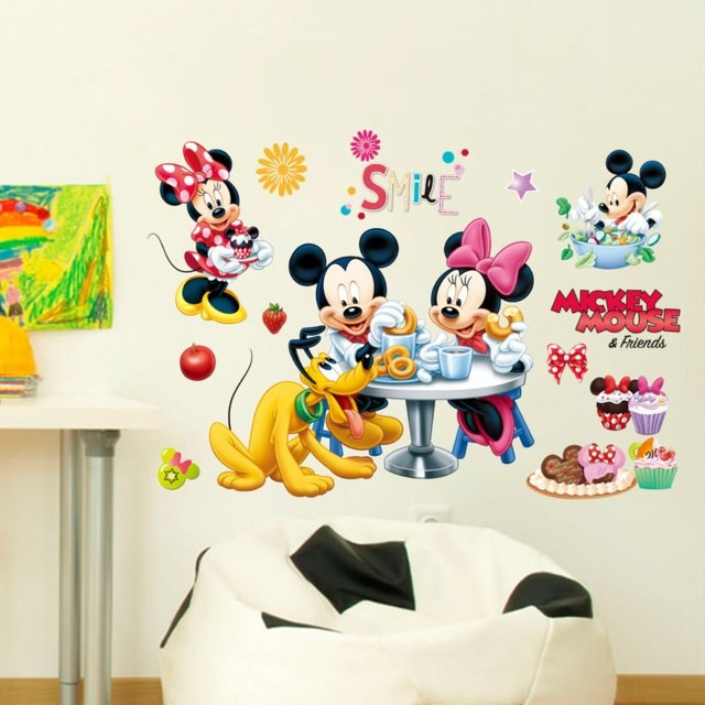 STICKERE DECORATIVE autocolante perete ieftine camera copii Disney MICKEY  MOUSE | Okazii.ro