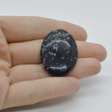 Cabochon obsidian fulg de nea 36x25x6mm c2, Stonemania Bijou