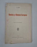 Carte veche 1915 C Stere Romania si razboiul european