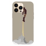 Husa compatibila cu Apple iPhone 15 Pro Max model Rise of the ash Iron Man, Silicon, TPU, Viceversa, Transparent, Carcasa
