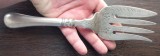 (131) SPATULA - FURCULITA PENTRU TORT DIN ARGINT, VINTAGE, MARCAJ ARGINT DIANA, MOTIVE FLORALE GRAVATE, 149,41 GRAME