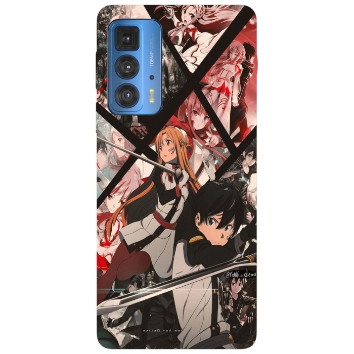Husa compatibila cu Motorola G20 model Kirito and Asuna forever yours SOA, Silicon, TPU, Viceversa