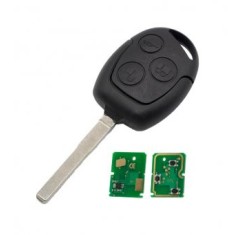 Cheie Topautochei&reg; pentru Ford 3 butoane cu parte electronica, frecventa 315 Mhz cu functie de autodeschidere geamuri, Chip 4D