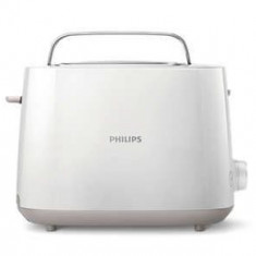 Prajitor de paine Philips HD2581/00, 2 felii, 830W (Alb)