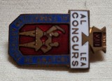 Al VIII lea concurs al formatiilor artistice de amatori, anii 1960, insigna email superb
