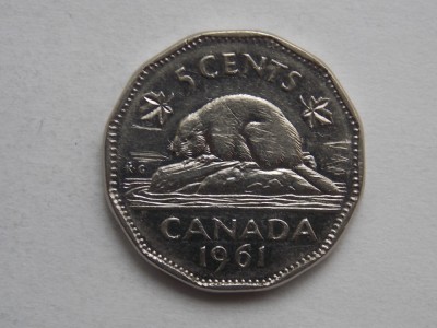 5 CENTS 1961 CANADA foto