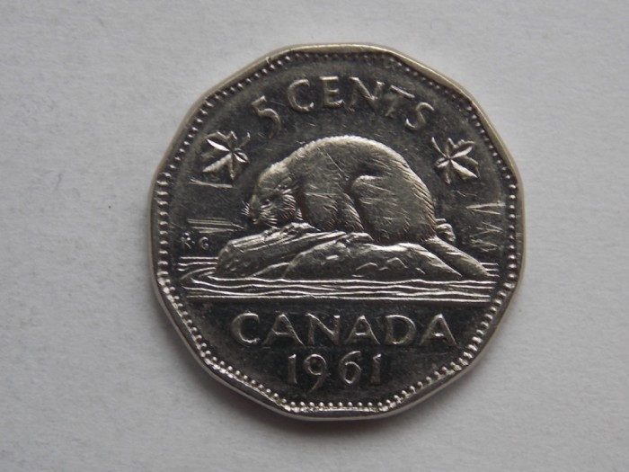5 CENTS 1961 CANADA
