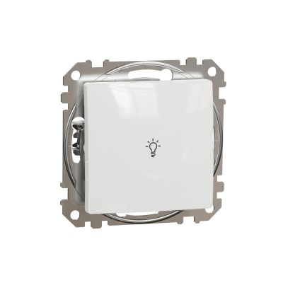 Intrerupator revenire simbol lumina Schneider Sedna alb SDD111132 foto