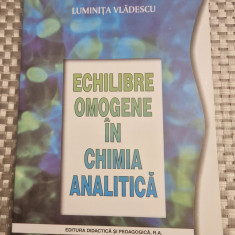 Echilibre omogene in chimia analitica Luminita Vladescu