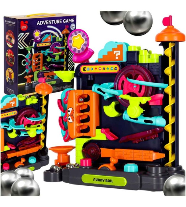 Joc arcade traseu cu bile labirint interactiv copii