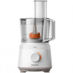 Robot de bucatarie Philips Daily Collection HR7320/00, 700 W, 2 viteze, bol 2.1 L, dispozitiv de emulsifiere, accesoriu de framantare, blender cu capa