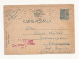 R1 Romania - Carte postala CENZURATA , CARANSEBES-SIBIU, circulata 1942