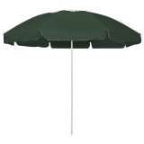 vidaXL Umbrelă de soare de plajă, verde, 240 cm 314713