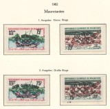 Mauritania 1962 Mi 170/71 overprint I+II MNH - JO de vara Roma si Tokyo, Nestampilat