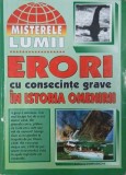Carte Istorie: Erori cu consecinte grave in istoria omenirii - Subiect principal Istorie