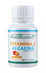 Vitamina C Alcalina 100% naturala, 120cps, Health Nutrition foto