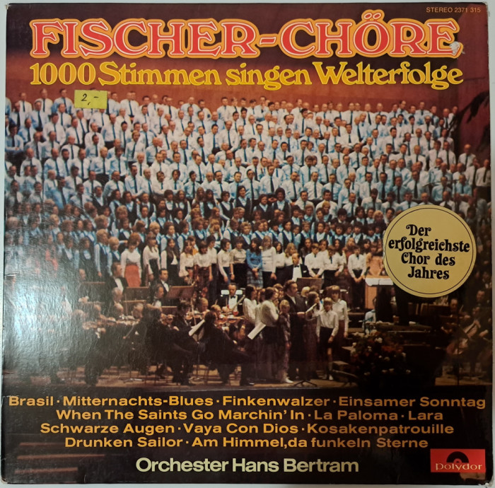 Disc Vinil Fischer Ch&ouml;re / Orchester Hans Bertram -Polydor- 2371 315