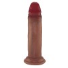Dildo Realistic Movable LoveS 18cm, Silicon Lichid, Baza cu Ventuza, Textura reala, Compatibil Lubrifiant pe baza de apa