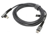 Cablu USB C &icirc;n unghi 2m 480Mbps, Goobay