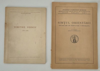 Carte veche 1942 Dimitrie Voinov Simtul orientarii Carte cu autograf/ D Voinov Biografie foto