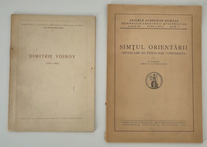Carte veche 1942 Dimitrie Voinov Simtul orientarii Carte cu autograf/ D Voinov Biografie