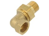 Cot 90&deg; dublu conector tată-mamă plat GEBO 97-4BR