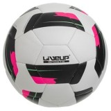 Minge de fotbal, Nr. 5, Albă cu modele negre și roz, CMCLASS