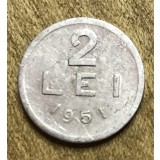 MNDRO01 Romania moneda 2 lei 1951