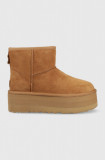 UGG cizme de iarnă Classic Mini Platform culoarea maro