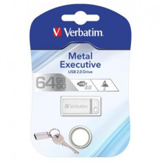 Verbatim Metal Executive USB 2.0 Drive Silver 64GB