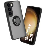 Husa Samsung Galaxy S23 Plus Asteroid GSM Glinth cu inel suport stand magnetic, negru