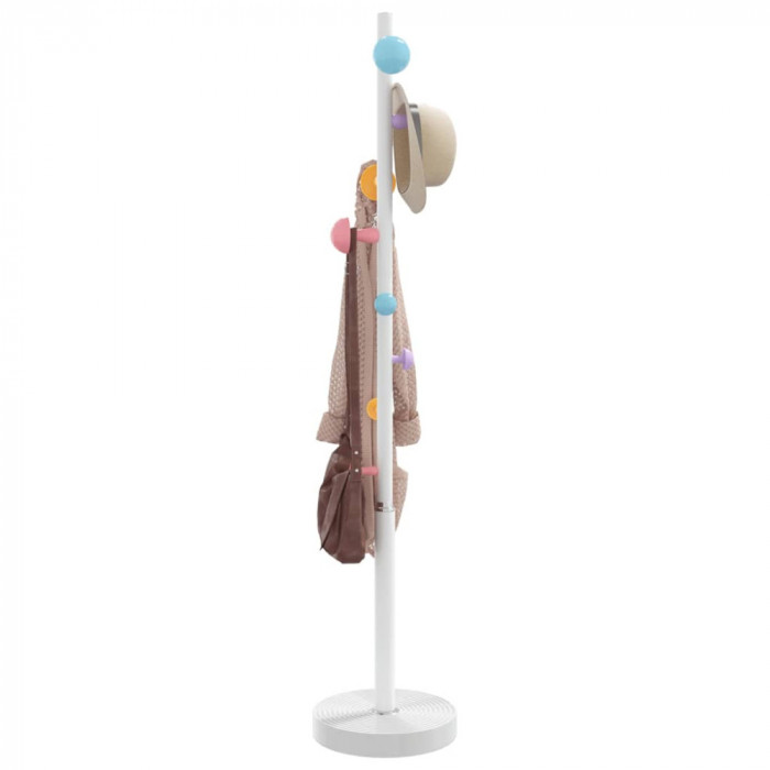 vidaXL Cuier de haine, alb, 172 cm, fier vopsit electrostatic