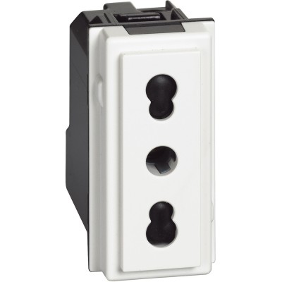 Priza standard italian 1M Living Now Bticino alb KW4180 foto