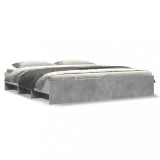 VidaXL Cadru de pat fără saltea Gri Beton 180x200cm Lemn prelucrat 3295635