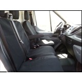 2+1 Huse Scaune pentru FORD TRANSIT 2013+ Microbuze Negru Piele Textile