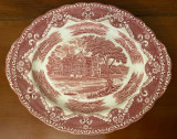 PLATOU DIN PORTELAN ENGLEZESC- MARCAJ GRINDLEY- &quot;ENGLISH COUNTRY INNS&quot; L31CM