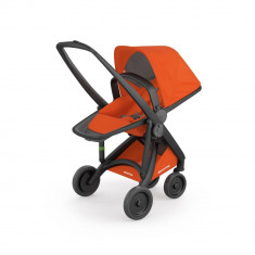 Carucior Greentom Reversible 100% Ecologic Black Orange foto