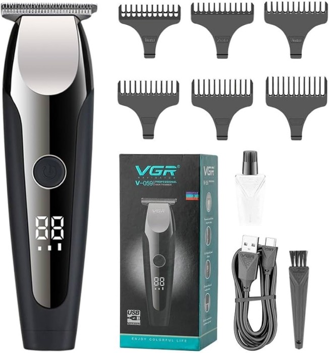 Aparat de tuns profesional VGR V-059 cu acumulator si afisaj LED