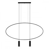 Lampă suspendată HOLAR 2 negru, Thoro Lighting