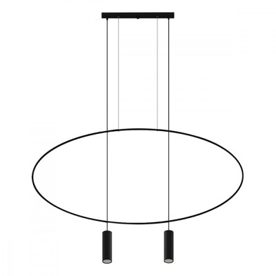 Lampă suspendată HOLAR 2 negru, Thoro Lighting foto