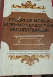 Stiluri de Mobilă &amp; Tehnici Decorațiuni - Gh. Țăranu, Editura Didactică, Ilustrații Alb-Negru, 16.5x24 cm, 298 Pagini