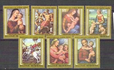 Guinee Bissau 1983 Paintings, used E.032 foto