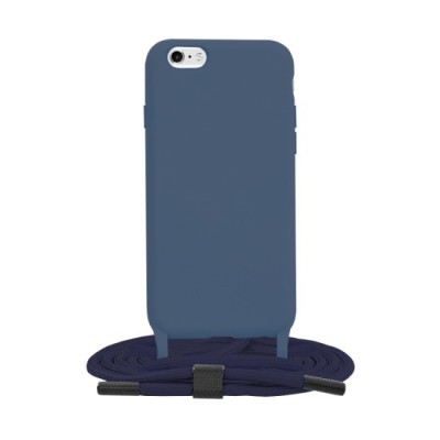 Husa pentru iPhone 6/ 6S - Techsuit Crossbody Lanyard - Blue foto