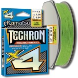 Fir Textil KAMATSU Techron Micro Braid X4, Lime Green, 0.08mm, 4.84kg, 150m
