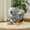 HOMCOM Balansor Koala pentru copii 18-36 Luni in Peluche 60x33x50cm, Gri