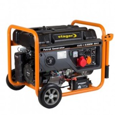 Stager GG 7300-3EW generator open-frame 5.8kW, trifazat, benzina, pornire electrica - 6960270420240